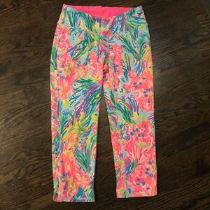 Lilly Pulitzer Luxletic Cropped Leggings Fansea S